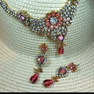 Rhinestone Choker Set